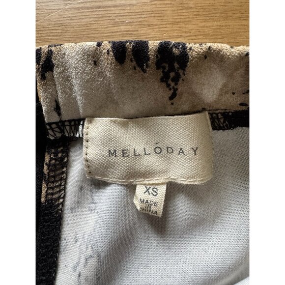 Melloday Womens Shirt Size XS Floral Polyester Blend Office Business Casual City - Picture 3 of 11